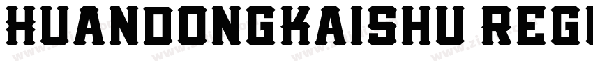 XuandongKaishu Regul字体转换